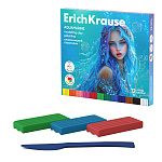 ПЛАСТИЛИН 12 ЦВ, 180 ГР, ERICHKRAUSE AQUAMARINE, СО СТЕКОМ, АССОРТИ, К/К /24/