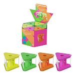 ТОЧИЛКА ПЛАСТ. ERICHKRAUSE PRISM, NEON, КОНТЕЙНЕР, АССОРТИ, ДИСПЛЕЙ /12/192/ РФ