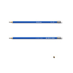 КАРАНДАШ Ч/Г ERICHKRAUSE CLASSIC 101, HB, ПЛАСТ, ШЕСТИГРАН. С ЛАСТИКОМ /12/144/2880/