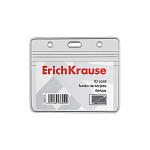 Набор бейджей горизонтальных ErichKrause размер вставки 95х58 мм, прозрачный (в коробке по 20 шт.)