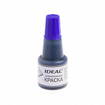 КРАСКА ШТЕМПЕЛЬНАЯ IDEAL, 24 МЛ, СИНЯЯ /24/360/