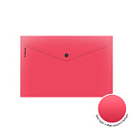 КОНВЕРТ ПЛАСТ. НА КНОПКЕ, A4, ERICHKRAUSE SOFT REEF, 0,18 ММ, НЕПРОЗР. АССОРТИ /12/240/ РФ