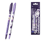 Набор из 4 ручек шариковых ErichKrause Neo® Stick Space Anime 0.7, Super Glide Technology, цвет чернил синий (в пакете)