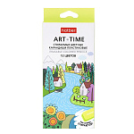 КАРАНДАШИ ЦВ. 12 ШТ, ХАТБЕР. ART-TIME, ПЛАСТ. ТРЕХГРАН. СТИРАЕМ. ЗАТОЧЕН. С ЛАСТИКОМ, К/К, Е/П /12/