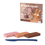 ПЛАСТИЛИН 08 ЦВ. ERICHKRAUSE JOLLY FRIENDS SKIN, 144 Г, СО СТЕКОМ, АССОРТИ, К/К /7/28/ РФ