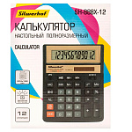 КАЛЬКУЛЯТОР 12 РАЗР. SILWERHOF SH-888X-12, НАСТОЛЬНЫЙ, ЧЕРНЫЙ /30/90/1789257