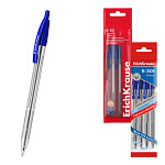 Набор из 4 ручек шариковых автоматических ErichKrause R-301 Matic Classic 1.0, цвет чернил синий (в пакете)