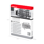 ЛОТОК ГОРИЗ. 2 УРОВНЯ, ERICH KRAUSE, СЕТЧАТЫЙ-МЕТАЛЛ, СЕРЫЙ /12/