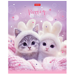 ТЕТРАДЬ 48 Л, А5, КЛ, ХАТБЕР. НЕЖНЫЕ МЕЧТЫ, ПЛАСТ. ОБЛ. С ПЕЧАТЬЮ, НА СКОБЕ /5/50/