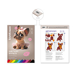 БУМАГА ЦВЕТНАЯ A4, 10 Л, 10 ЦВ. ERICHKRAUSE ФРЕНЧ, ОДНОСТОРОН. МЕЛ. НА КЛЕЮ /10/70/