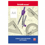 ПАПКА ДЛЯ ЧЕРЧЕНИЯ 10 Л, А4, ERICHKRAUSE, БЕЗ РАМКИ, БЕЛЫЙ /35/ РФ