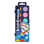 КРАСКИ АКВ. 12 ЦВ. ERICHKRAUSE KIDS SPACE ANIMALS NEON+PASTEL, МЕДОВЫЕ, УФ, АССОРТИ, П/У, Е/П /7/28/
