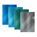 УГОЛОК А4. ПЛАСТ. ERICHKRAUSE GLOSSY ICE METALLIC, 0,18 ММ, НЕПРОЗР. АССОРТИ /12/300/