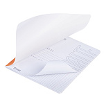 ТЕТРАДЬ 48 Л, А5, КЛ, ХАТБЕР. SOLOMATTE. ШАФРАН, ЛАМ. SOFT TOUCH, НА СКОБЕ /5/60/