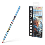 КАРАНДАШИ ЦВ. 12 ШТ, ERICHKRAUSE MAGIC PET, ПЛАСТ. ТРЕХГРАН. 3 ММ, АССОРТИ, ПЭТ-БОКС /10/240/