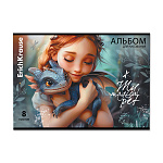 АЛЬБОМ Д/РИС. 08 Л. A4, ERICHKRAUSE MAGIC PET, НА СКОБЕ, MIX-PACK /5/100/