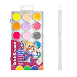 КРАСКИ АКВ. 18 ЦВ. ERICHKRAUSE SAFARI NEON+PASTEL+PEARL, УФ ЗАЩИТА, П/К, Е/П /7/21/ РФ