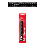 ЛИНЕЙКА 15 СМ, ERICHKRAUSE CLASSIC, ЧЕРНЫЙ, ФЛОУПАК /20/240/ РФ