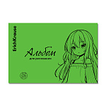 АЛЬБОМ Д/РИС. 32 Л. A4, ERICHKRAUSE ANIME, NEON ЗЕЛЕНЫЙ, ПЛАСТ. ОБЛ. НА СКОБЕ /2/32/