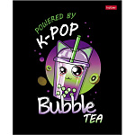 ТЕТРАДЬ 48 Л, А5, КЛ, ХАТБЕР. BUBBLE TEA, ГЛЯНЦ. ЛАМ. НА СКОБЕ /5/100/ РФ