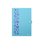 ПАПКА НА 04 ОТДЕЛА, НА КНОПКЕ, ERICHKRAUSE DIAGONAL PASTEL, 0,6 ММ, ПЕРФ. АССОРТИ /4/64/ РФ