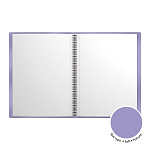 Папка файловая пластиковая на спирали ErichKrause Manga Faces, с 20 прозрачными карманами, A4, фиолетовый, ассорти (в пакете по 4 шт.)