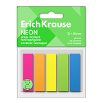 ЗАКЛАДКИ 12*45 ММ ERICHKRAUSE NEON, 05ЦВ/25Л, ПЛАСТ. АССОРТИ /30/540/