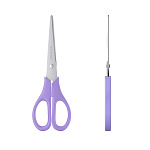 Ножницы ErichKrause EasyCut Pastel, 17 см, ассорти  (в дисплее по 24 шт.)