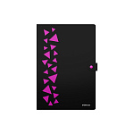 ПАПКА НА 04 ОТДЕЛА, НА КНОПКЕ, ERICHKRAUSE MATT ACCENT, 0,5 ММ, ПЕРФ. АССОРТИ /4/64/ РФ