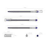 РУЧКА ГЕЛ. ERICHKRAUSE G-ROUND, СИНИЙ /12/144/1728/