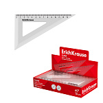 Угольник пластиковый ErichKrause Clear, 60°/13см, прозрачный (в коробке-дисплее по 30 шт)