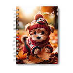 ЗАПИСНАЯ КНИЖКA 80 Л, А6, КЛ. СВЕТОЧ. ОСЕННИЕ МОДНИКИ, ТВ. ПЕРЕП. ГЛЯНЦ. ЛАМ. НА ГРЕБНЕ /4/48/