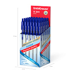 РУЧКА ШАР. АВТ. ERICHKRAUSE R-301 CLASSIC MATIC 1,0, СИНИЙ /50/400/3200/