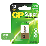 БАТАРЕЙКА GP 6LR61 1BL SUPER /10/