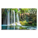 КАЛЕНДАРЬ КВАРТАЛЬНЫЙ 2027, ХАТБЕР ОФИС. КРАСОТА ВОДОПАДА, ОФСЕТ, 3 ГРЕБНЯ /18/