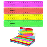 ЛИНЕЙКА 20 СМ, ERICH KRAUSE® NEON SOLID, АССОРТИ /44/924/ РФ