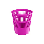 Корзина для бумаг сетчатая пластиковая ErichKrause Vivid, 9л, маджента
