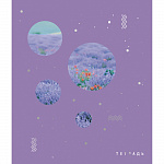 ТЕТРАДЬ 48 Л, А5, КЛ, ЭКСМО. TOTAL LILAC. NATURAL MIX, МЕЛ. ВЫРУБ. ТИСН. ФОЛЬГОЙ, СКРЕПКА /10/100/