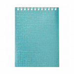 БЛОКНОТ 40 Л, А6, КЛ, ХАТБЕР. METALLIC МЯТА, НА ГРЕБНЕ /6/96/