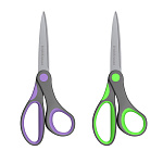 НОЖНИЦЫ 18 СМ. ERICHKRAUSE COMFORT, РЕЗИНОВЫЕ ВСТАВКИ, АССОРТИ, БЛИСТЕР /12/144/