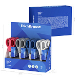 Ножницы ErichKrause EasyCut, 17 см, ассорти  (в дисплее по 24 шт.)