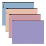 КОНВЕРТ ПЛАСТ. НА МОЛНИИ, A4, ERICHKRAUSE SOFT MANGA ZIP, 0,18 ММ, НЕПРОЗР. АССОРТИ /12/180/ РФ