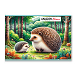 АЛЬБОМ Д/РИС. 32 Л, А4, СВЕТОЧ. ЛЕСНЫЕ ИСТОРИИ, НА СКОБЕ /5/35/