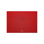 КОНВЕРТ ПЛАСТ. НА КНОПКЕ, A4, ЕRICHКRAUSE MATT CLASSIC, 0,4 ММ, С ОТД.  НЕПРОЗР. АССОРТИ /4/68/РФ