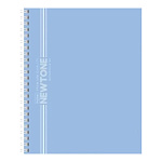 ТЕТРАДЬ 96 Л, А5, КЛ, ХАТБЕР. ПАСТЕЛЬ ГОЛУБАЯ ДЫМКА, МЕЛ. ОБЛ. ЛАМ. НА ГРЕБНЕ /2/40/