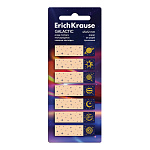 ЗАКЛАДКИ 45*12 ММ ERICHKRAUSE GALACTIC, 140Л, С/КЛ, БУМАГА, АССОРТИ /24/288/