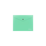 КОНВЕРТ ПЛАСТ. НА КНОПКЕ, А5+, ЕRICHКRAUSE MATT PASTEL BLOOM, 0,18 ММ, НЕПРОЗР. АССОРТИ /12/504/