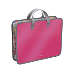 ПАПКА ПЛАСТ. Д/ТВОРЧЕСТВА ERICHKRAUSE GLOSSY BUBBLE GUM, А4+, 0,6 ММ, РОЗОВЫЙ /36/