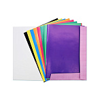 БУМАГА ЦВЕТНАЯ A4, 10 Л, 10 ЦВ. ЯРКАЯ АБСТАКЦИЯ, ОДНОСТОРОН.МЕЛ. В ПАПКЕ /80/