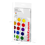 КРАСКИ АКВ. 18 ЦВ. ERICHKRAUSE BASIC, АССОРТИ, КАРТОН, Е/П /27/ РФ
